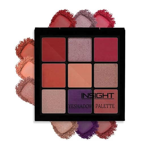 Insight Cosmetics 9 Color Eyeshadow Pallate Colour ES115 Rose Gold - 15 gms Flash Sale