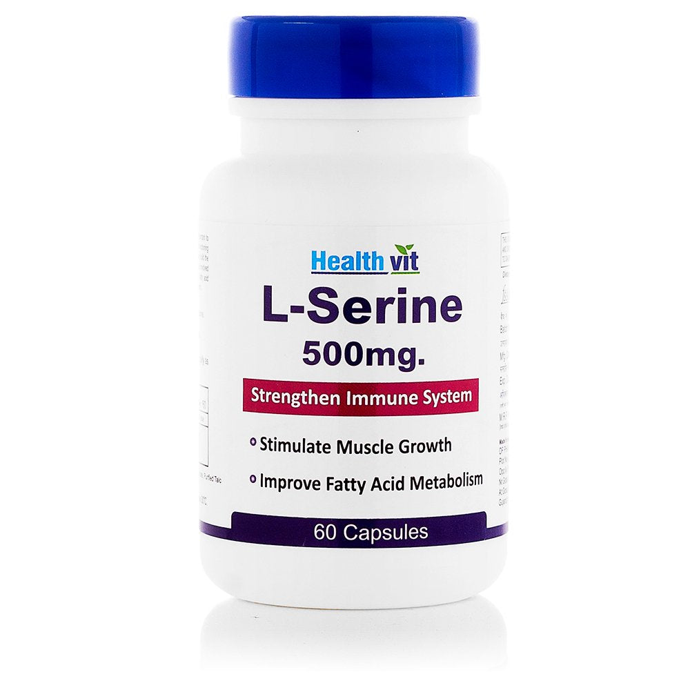 Healthvit L Serine 500 mg - 60 caps Limited Stock