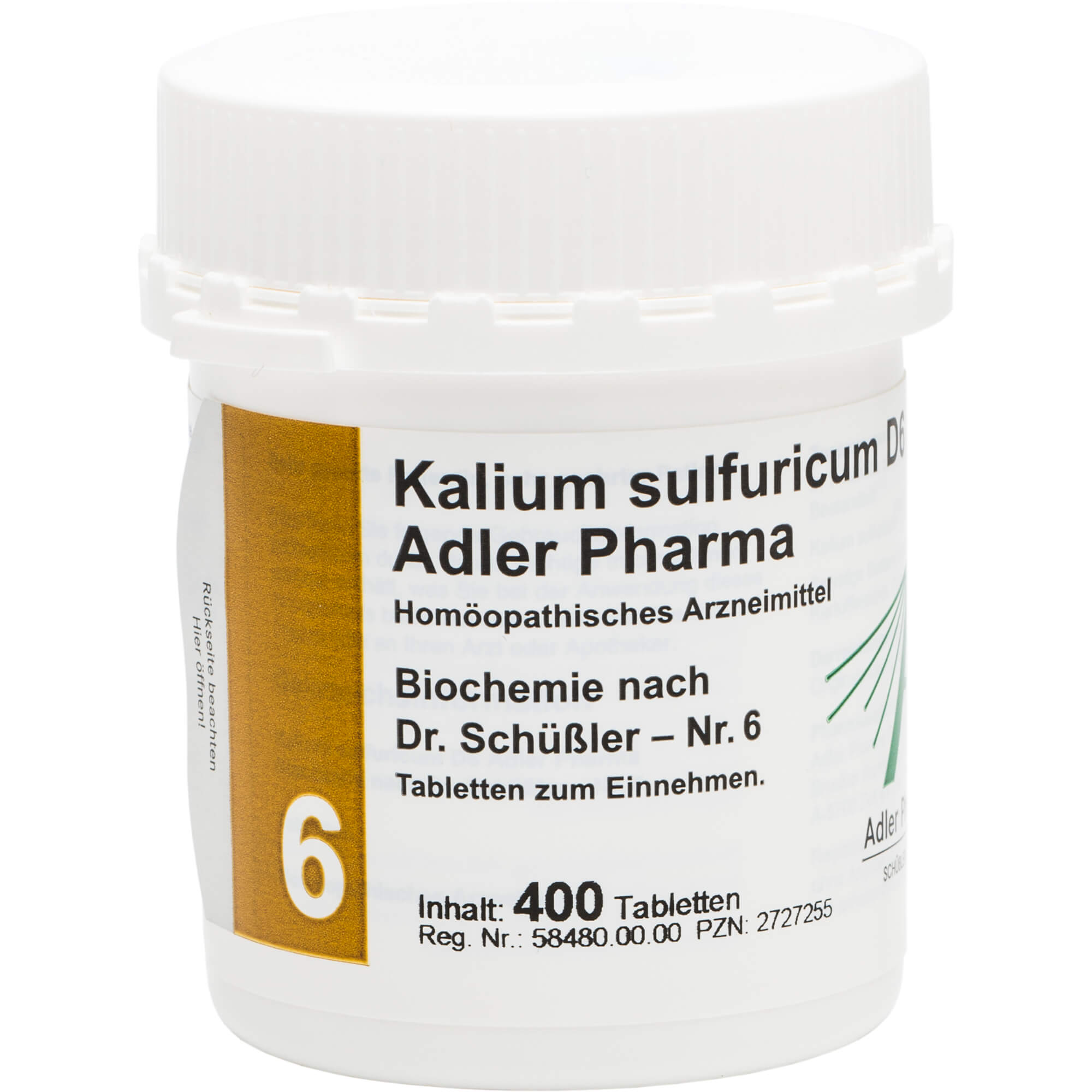 Biochemie Adler 6 Kalium sulfuricum D6 Tbl., 400 St TAB Online