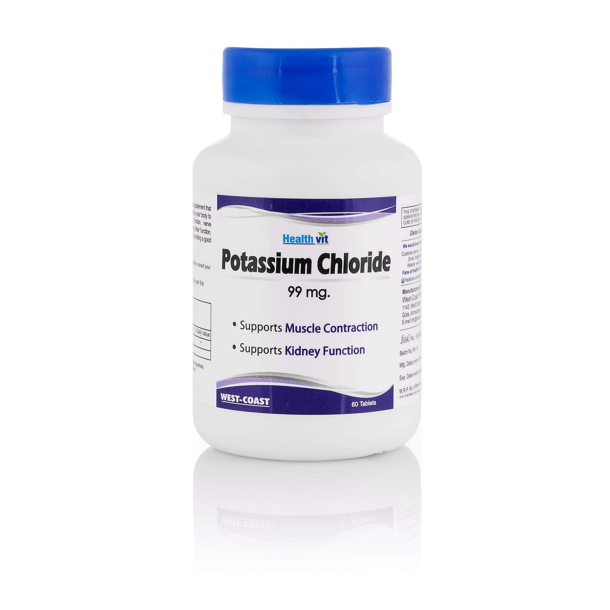 Healthvit Potassium Chloride 99mg - 60 tabs Cheap
